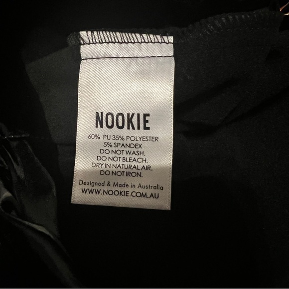 Nookie Viktoria Black Pants Shinny Skinny Sexy Size Large - Picture 5 of 8